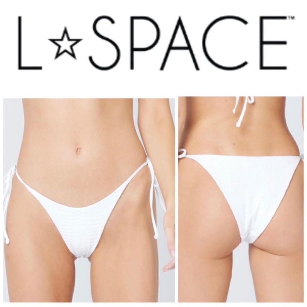 L*Space Lennox Gloss Gator Bikini Bottom Nwt Size Medium